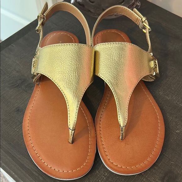 NWOT Tommy Hilfiger Gold Sandals (size 7.5) - Picture 1 of 4